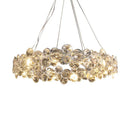 GobekUsa Crystal Magic Ring Pendant Light for Dinning Room