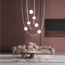 GobekUsa Colorized LED Dimmable Ceiling Chandelier - 2025 Trend Hanging Lamps