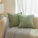 GobekUsa Boho Striped Pillow Covers for Sofa Bed Decor, 45x45 White Polyester Pillowcases