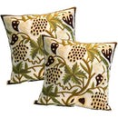 GobekUsa Boho Farmhouse Floral Square Pillow Cover Set of 2