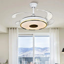 GobekUsa 90 Modern Ceiling Fan with Bluetooth Speaker, LED Light, and Remote Control