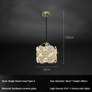 GobekUsa French Light Luxury Bedroom Chandelier Cream Style Romantic Garden Decor