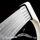 GobekUsa Black High Pressure Rainfall Shower Head with Bracket and Water Saving Nozzle