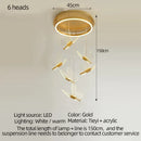 GobekUsa LED Chandelier: Modern Butterfly Design, Acrylic, Exhibition Hall, Staircase, Bedroom Night Lamp Lighting Fixtures