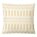 GobekUsa Geometric Yellow Linen Pillow Cover for Modern Décor 45x45cm