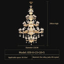 GobekUsa Crystal Chandelier: European Elegance for Living, Dining & Bedroom