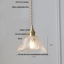 GobekUsa Clear Glass LED Pendant Bar Kitchen Nordic Copper Dining Room Suspension