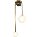 GobekUsa Glass Ball LED Wall Lamp in Gold Iron for Modern Bedroom and Study Lighting