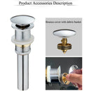 GobekUsa Gold Large Round Bathroom Pop-up Drain for Copper Washbasin Sink