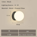 GobekUsa Glass Ball LED Wall Lamp for Bedroom Living Room Indoor Lighting
