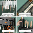 GobekUsa Kitchen Organizer: Wall-mounted Multifunction Knife and Chopsticks Storage Rack