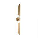 GobekUsa Golden Inclined Tube Wall Lamp for Modern Luxury Living Room Bedroom Décor