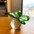 GobekUsa Crystal Butterfly Figurine Glass Paperweight Sculpture Christmas Decor Gift