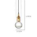 GobekUsa Crystal Ball LED Pendant Light for Dining Restaurant & Bedroom