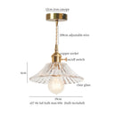 GobekUsa Green Glass LED Pendant Light Fixture - Modern Nordic Hanging Lamp