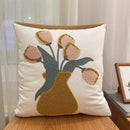 GobekUsa Luxe Embroidered Cushion Cover, Premium Decor Pillowcases