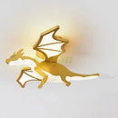 GobekUsa Golden Dragon LED Ceiling Lamp for Bedroom, Study, and Restaurant