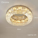 GobekUsa Crystal Gold LED Ring Ceiling Light - Modern Luxury Home Lighting