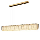 GobekUsa Cloud Glass Chandelier: Luxury Minimalist Copper Light for One Character Restaurant