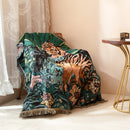 GobekUsa 3D Print Tiger Linen Blanket: Soft Warm Throw & Tapestry