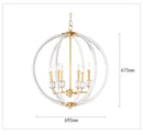 GobekUsa Country Industrial Ball Chandelier for Home Decor, Bedroom, Living & Dining Room