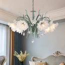 GobekUsa Crystal Flower Chandelier: Luxury LED French Style for Home, Hotel, or Shop