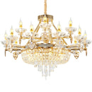 GobekUsa Crystal Luxury Chandelier for European Style Living Room, Bedroom, and Stairwell