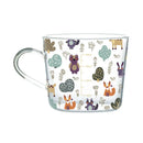 GobekUsa 500ml Glass Mug with Handle and Scale for Breakfast Milk at Home or Office