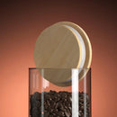 GobekUsa Airtight Glass Coffee Bean Storage Jar with Bamboo Lid for Kitchenpreservation