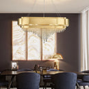 GobekUsa Golden Crystal Chandelier for Luxury Living & Dining Rooms