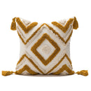 GobekUsa Boho Diamond Pillow Cover Set - Orange Pink Green Black - 45x45cm 30x50cm
