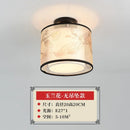 GobekUsa Lotus Chinese Chandelier Ceiling Lamp Simple Corridor Painting LED Lighting