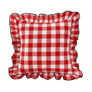 GobekUsa Christmas Bow Patchwork Velvet Pillow Cover Set for Festive Home Decor
