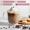 GobekUsa Double Wall Glass Coffee Cup 250/350ml Heat Resistant Latte Milk Lemon Juice