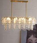 GobekUsa Cream Wind Crystal Chandelier - Elegant French Design for Luxury Living Spaces