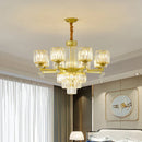 GobekUsa Crystal Chandelier: Elegant Retro Lighting for Living Room, Bedroom, and Dining Area