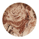 GobekUsa Korean Style Round Bamboo Fiber Dining Plate for Desserts, Fruits, and Cakes