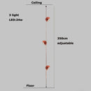 GobekUsa LED Belt Chandelier Pendant Light for Dimmable Indoor Lighting in Living Room