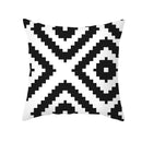 GobekUsa Black Geometry Letters Print Cushion Cover for Home Decor & Office