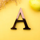 GobekUsa 3D Mirror Alphabet Letters Wall Decor for Home, Parties, and Weddings