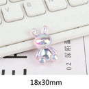 GobekUsa Kawaii Rabbit Resin Cabochon for Scrapbooking and DIY Crafts