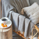 GobekUsa 3D Knitted Tassel Blanket: Stylish Home Decor Throw for Sofa & Bed