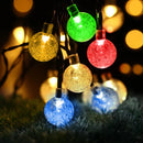 GobekUsa Crystal Ball Solar Fairy Lights for Outdoor Garden Christmas Wedding Decor