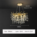 GobekUsa Golden Branch Ceiling Crystal Chandelier – Luxury Indoor Lighting Fixture