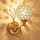 GobekUsa Crystal Wall Lamp Sconce, Retro Industrial Style Fixture for Home Living Room Bedroom