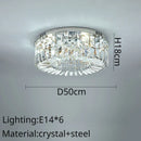 GobekUsa Crystal Ring LED Ceiling Lamp: Modern Luxury for Home Décor
