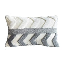 GobekUsa Geometric Tufted Tassel Pillow Cover - Handcrafted Boho Chic Cushion Cover