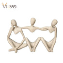 Abstract Friendship Figurine by GobekUsa - Resin Best Friend Statue for Home Decor