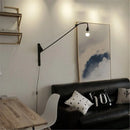 GobekUsa Industrial Pipe Swing Arm Wall Lamp for Loft Kitchen Decor