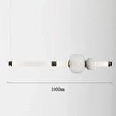 GobekUsa Luna Glass Tube Chandelier for Kitchen Dining Staircase LED Pendant Lamp